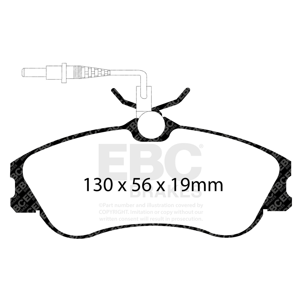 EBC Front Ultimax Brake Pads - Citroen Commercial Berlingo / Peugeot 306 (DP1104) — view 2