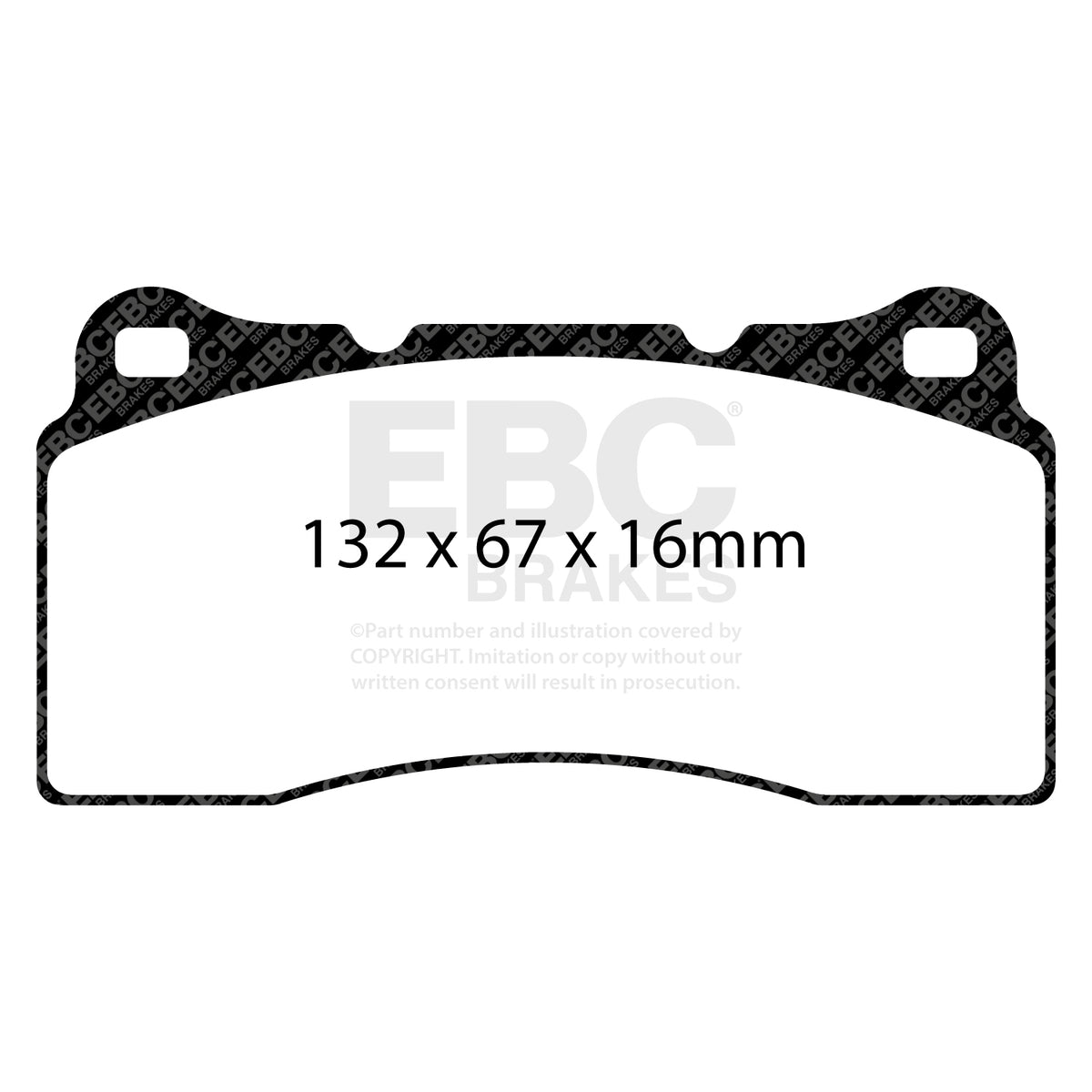 EBC Front BlueStuff Brake Pads - Nissan GT-R (R35) / Dodge (USA) Viper (DP51110NDX) — view 2