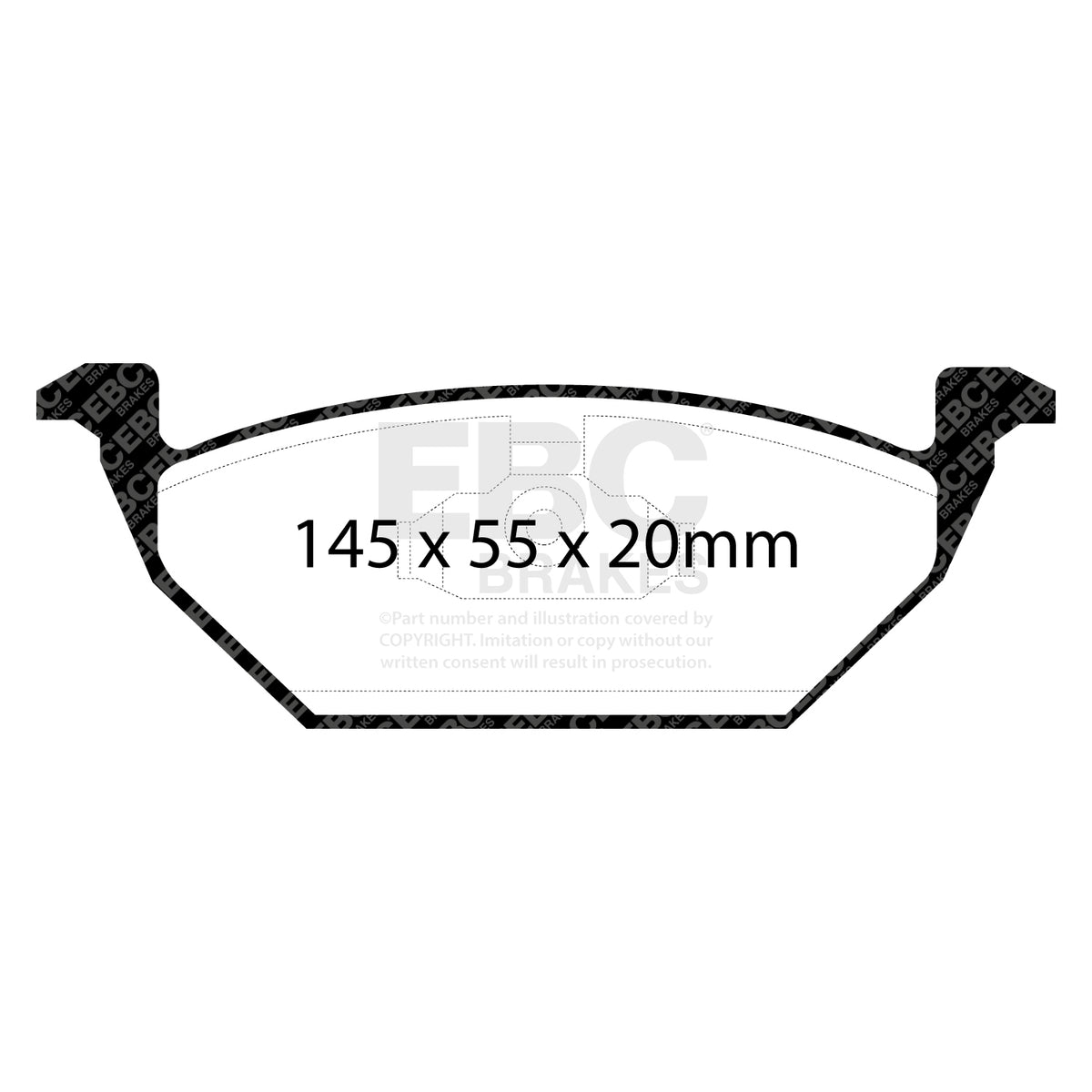 EBC Front GreenStuff Brake Pads - Volkswagen Golf / Audi A3 (DP21117) — view 2