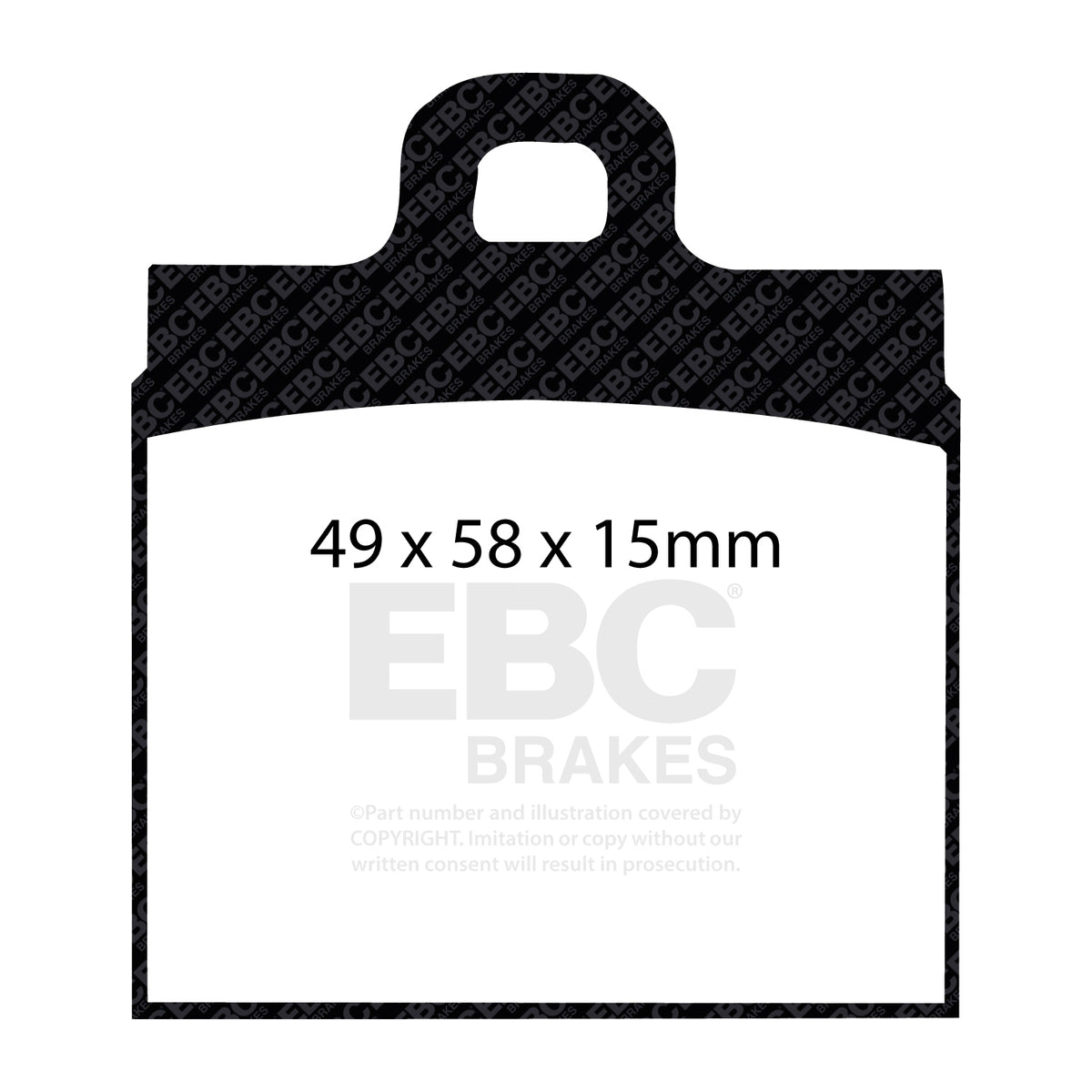 EBC Front Ultimax Brake Pads - Volkswagen Beetle / Volkswagen Karmann Ghia (type 14) (DP111) — view 2