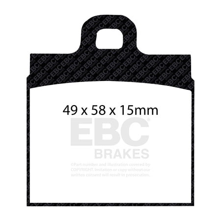 EBC Front Ultimax Brake Pads - Volkswagen Beetle / Volkswagen Karmann Ghia (type 14) (DP111) — view 2