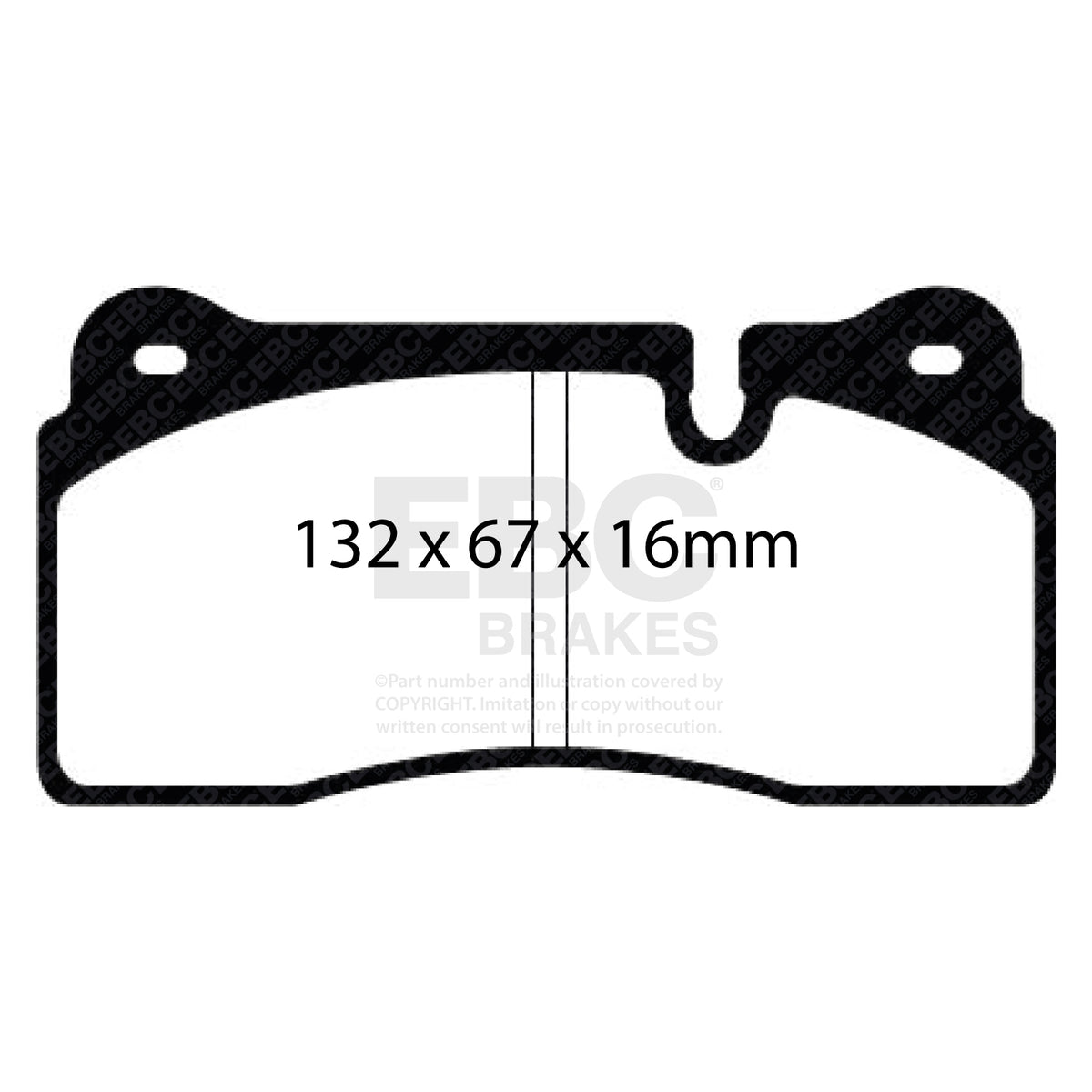 EBC Rear RedStuff Brake Pads - Audi R8 / Lamborghini Gallardo (DP31127C) — view 2