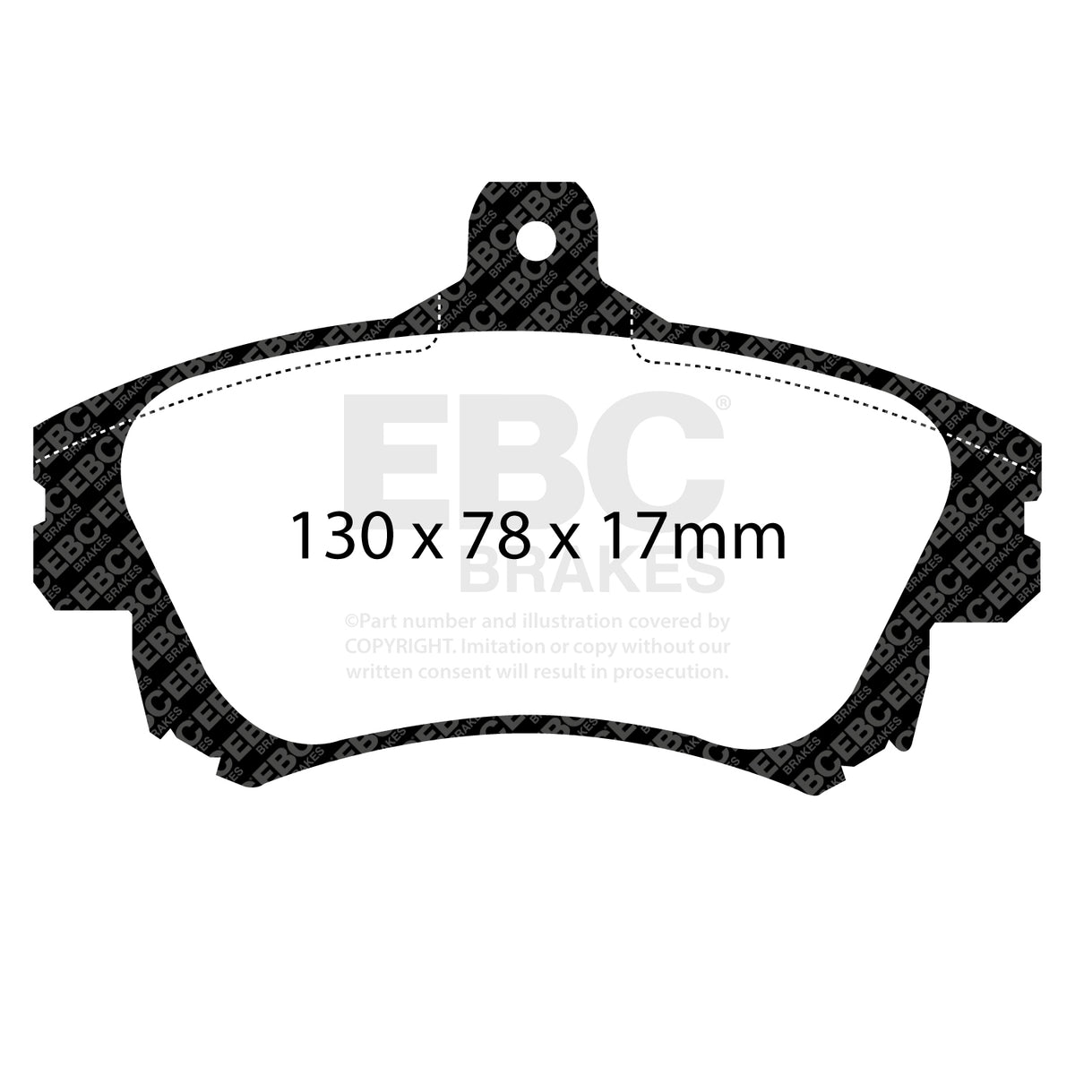 EBC Front RedStuff Brake Pads - Volvo V40 / Volvo S40 (DP31139C) — view 2