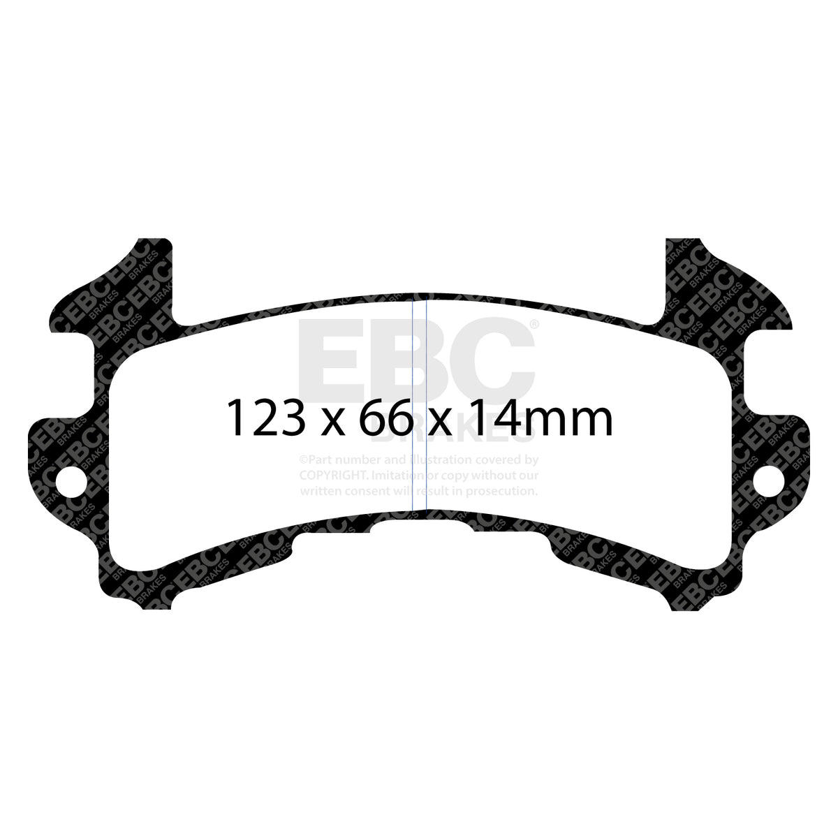 EBC Front GreenStuff Brake Pads - Pontiac Firebird / Chevrolet Camaro (3rd Gen) (DP21146) — view 2
