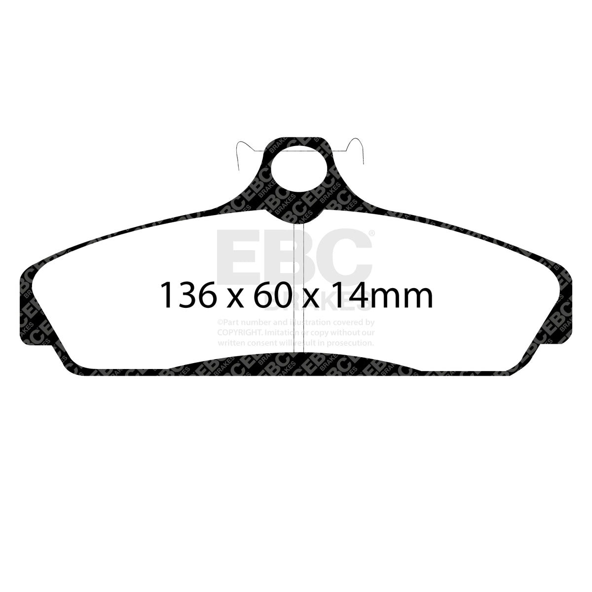 EBC Front YellowStuff Brake Pads - Chevrolet Corvette (C4) (DP41152R) — view 2