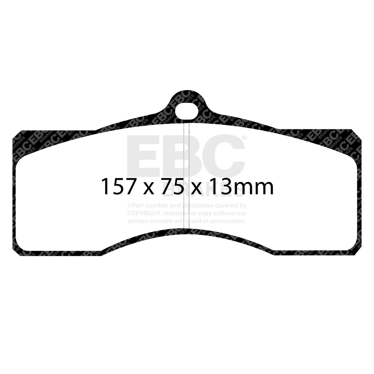 EBC Rear Ultimax Brake Pads - Chevrolet Corvette (C3) / Chevrolet Corvette (C2) (DP1155) — view 2
