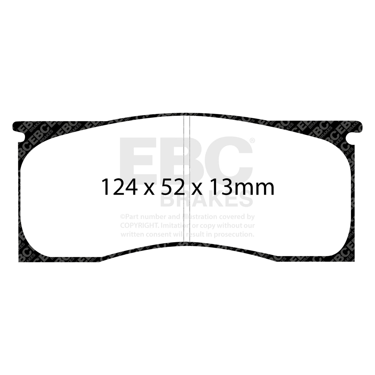 EBC Front GreenStuff Brake Pads - Ford Mustang (1st Generation) (DP21157) — view 2