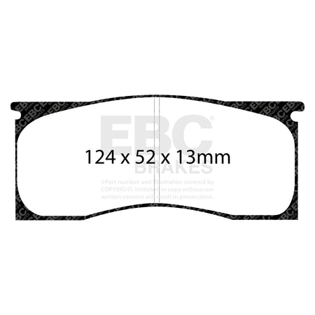EBC Front RedStuff Brake Pads - Ford Mustang (1st Generation) (DP31157C) — view 2