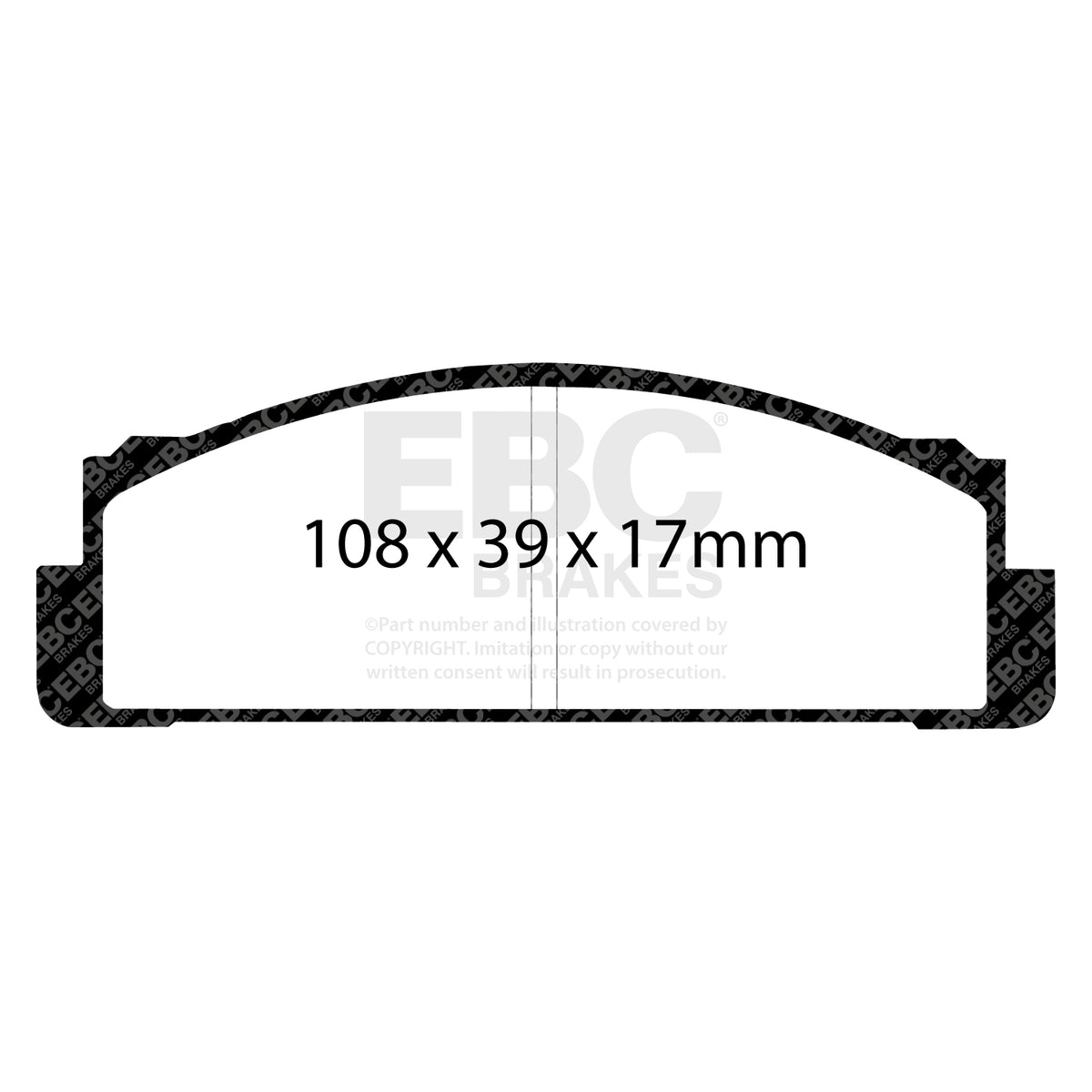 EBC Front Ultimax Brake Pads - Zastava 128 / Yugo Skala (DP116) — view 2