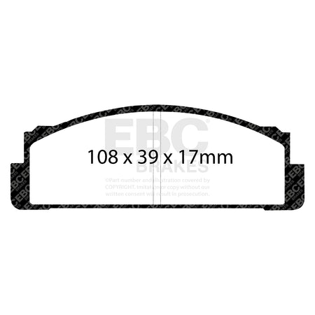 EBC Front Ultimax Brake Pads - Zastava 128 / Yugo Skala (DP116) — view 2