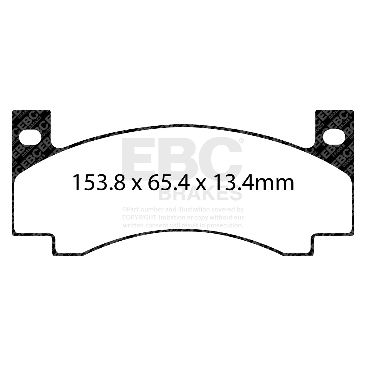 EBC Front YellowStuff Brake Pads - Dodge (USA) Charger / Plymouth Roadrunner (DP41176R) — view 2