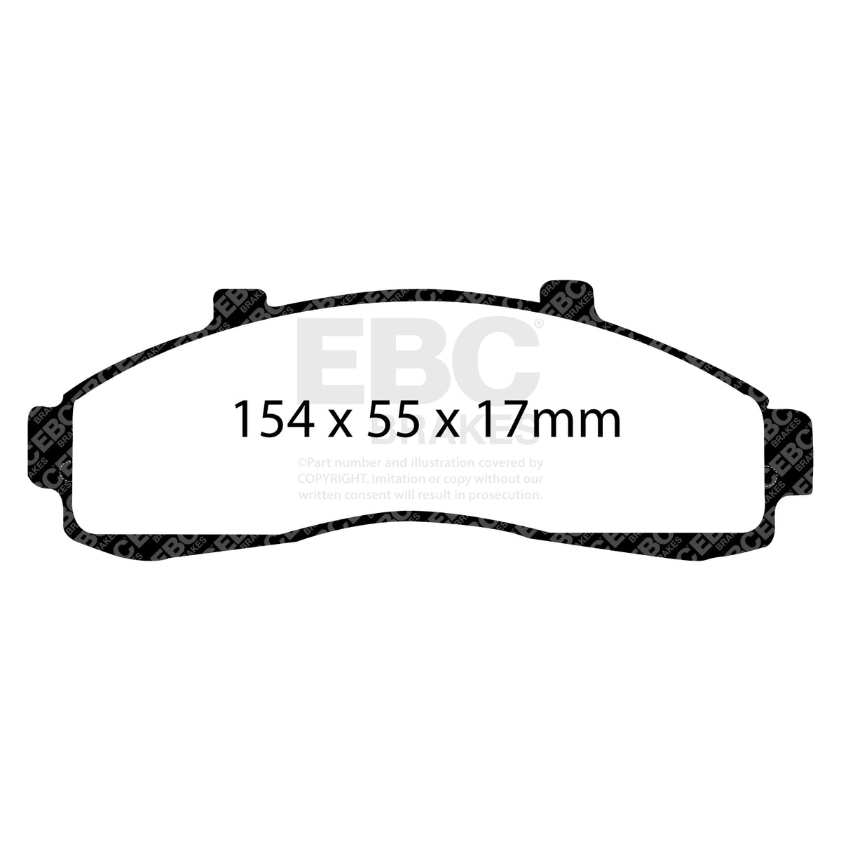 EBC Front GreenStuff Brake Pads - Ford Explorer (USA) / Ford Explorer (UK) (DP61199) — view 2
