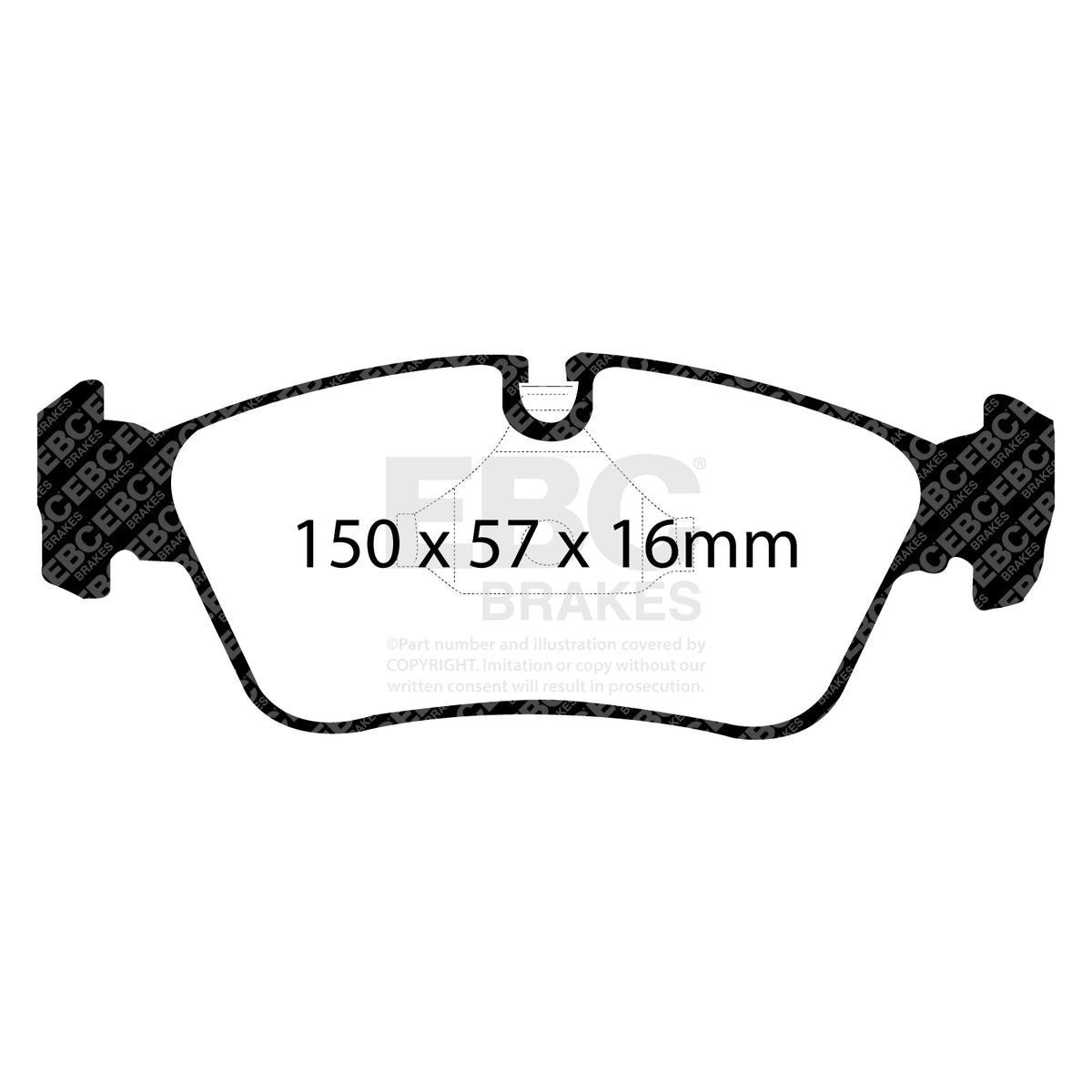 EBC Front BlueStuff Brake Pads - BMW 3 Series (E46) / BMW Z4 (DP51211NDX) — view 2