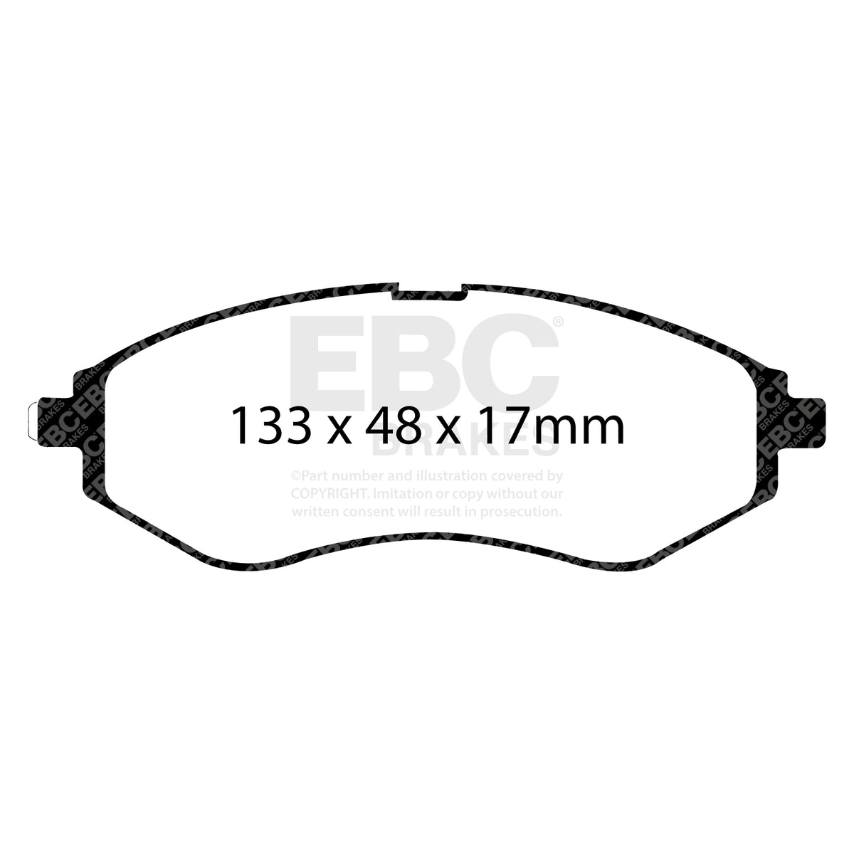 EBC Front GreenStuff Brake Pads - Chevrolet Kalos / Chevrolet Aveo (DP21213) — view 2