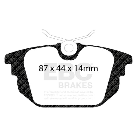 EBC Rear Ultimax Brake Pads - Alfa Romeo 155 / Alfa Romeo Spider (DP1214) — view 2