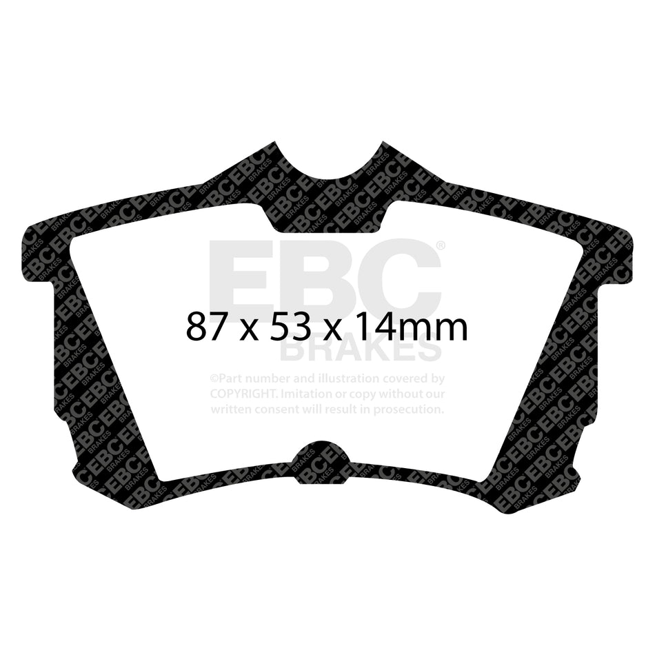 EBC Rear GreenStuff Brake Pads - Honda Accord / Honda Accord Typev (DP21216) — view 2