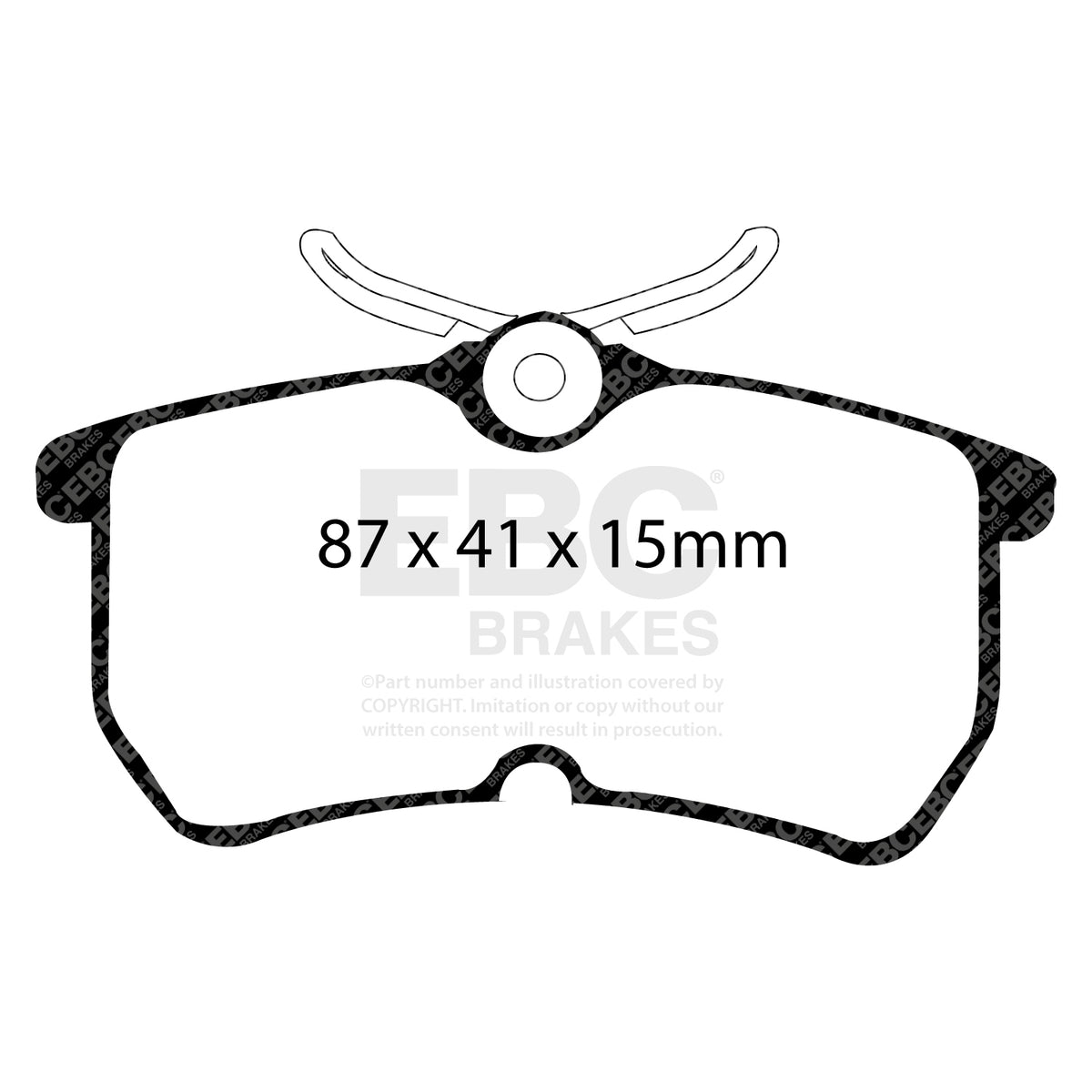 EBC Rear GreenStuff Brake Pads - Ford Focus / Ford Fiesta (DP21218) — view 2