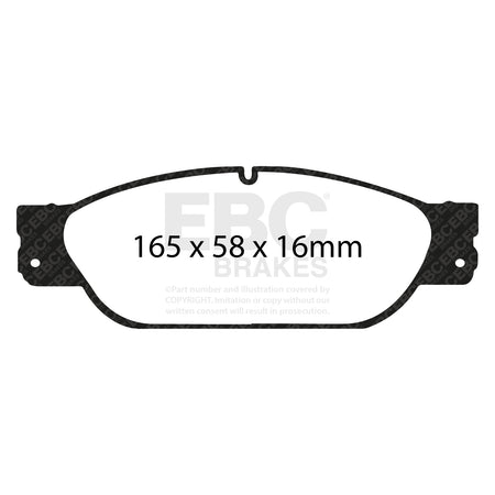 EBC Front RedStuff Brake Pads - Jaguar Stype / Jaguar XJ6 (DP31220/2C) — view 2