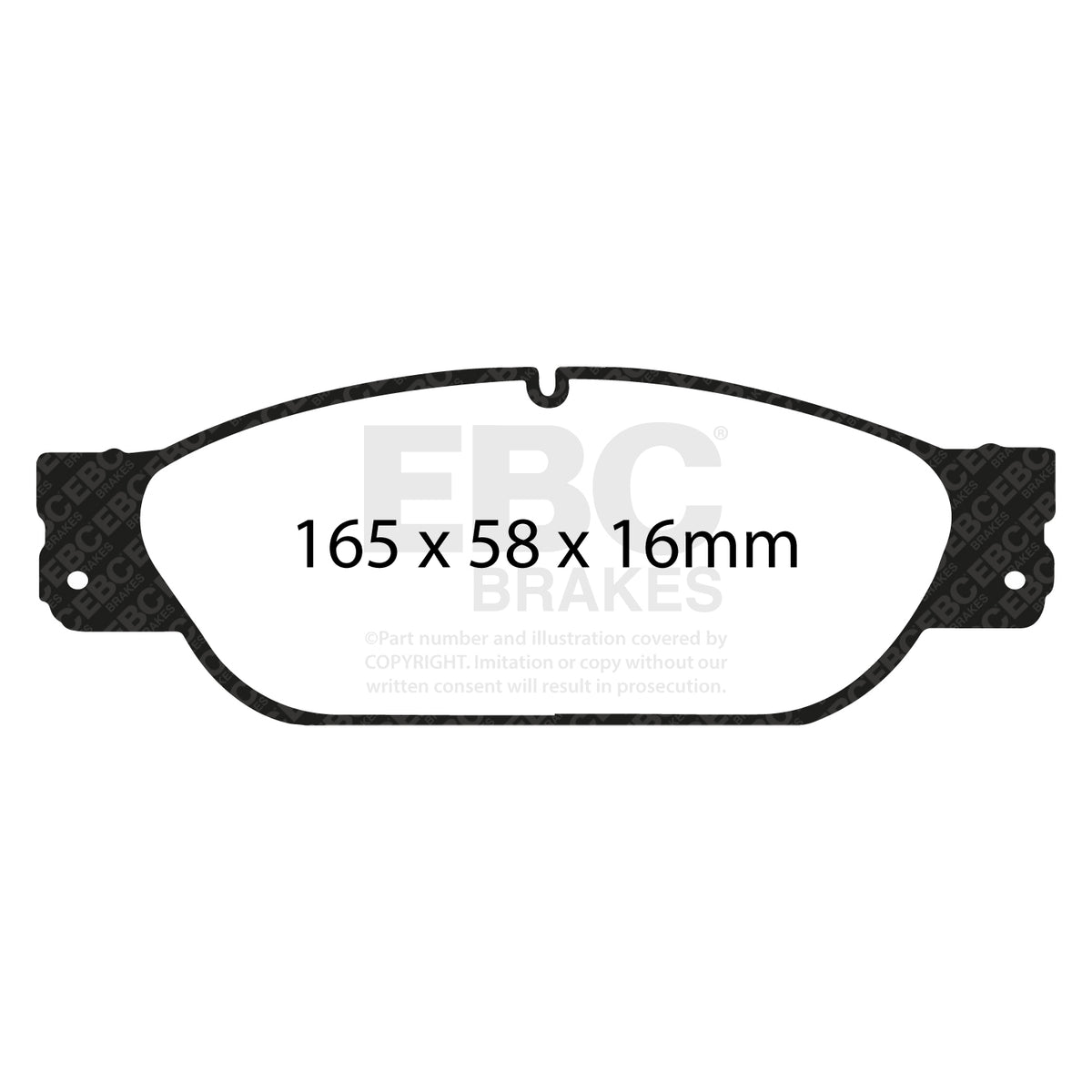 EBC Front Ultimax Brake Pads - Jaguar Stype / Jaguar XJ6 (DP1220/2) — view 2