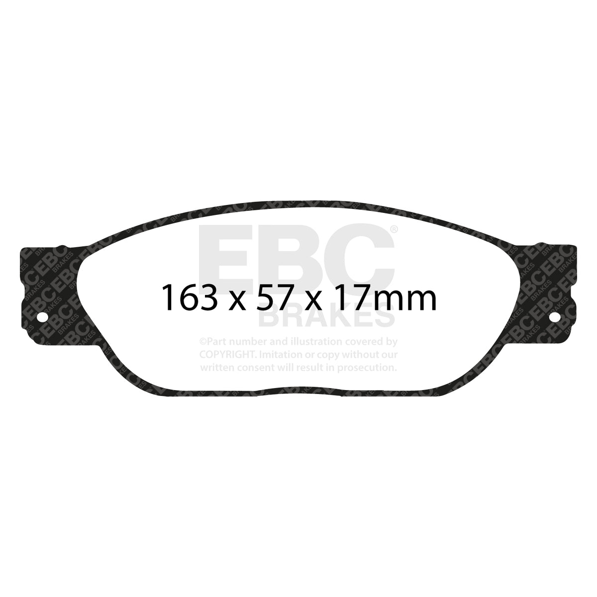 EBC Front YellowStuff Brake Pads - Lincoln LS / Jaguar Stype (DP41220R) — view 2