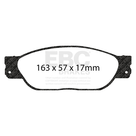EBC Front RedStuff Brake Pads - Lincoln LS / Jaguar Stype (DP31220C) — view 2