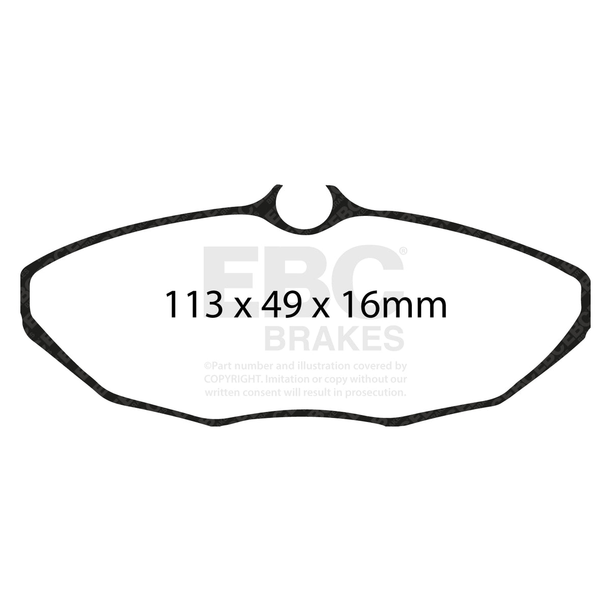 EBC YellowStuff Brake Pads (DP41221/2R) — view 2