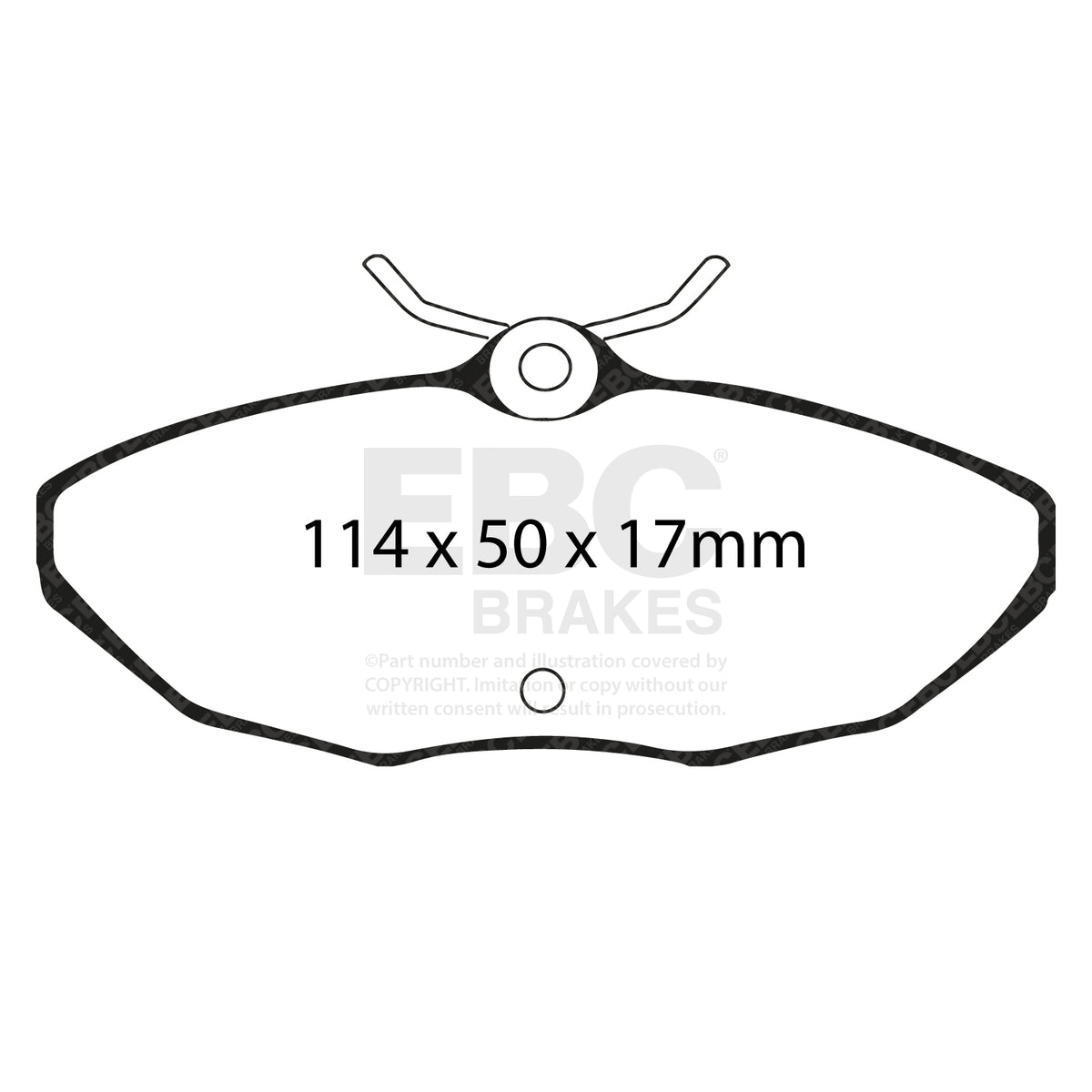 EBC Rear YellowStuff Brake Pads - Lincoln LS / Jaguar Stype (DP41221R) — view 2