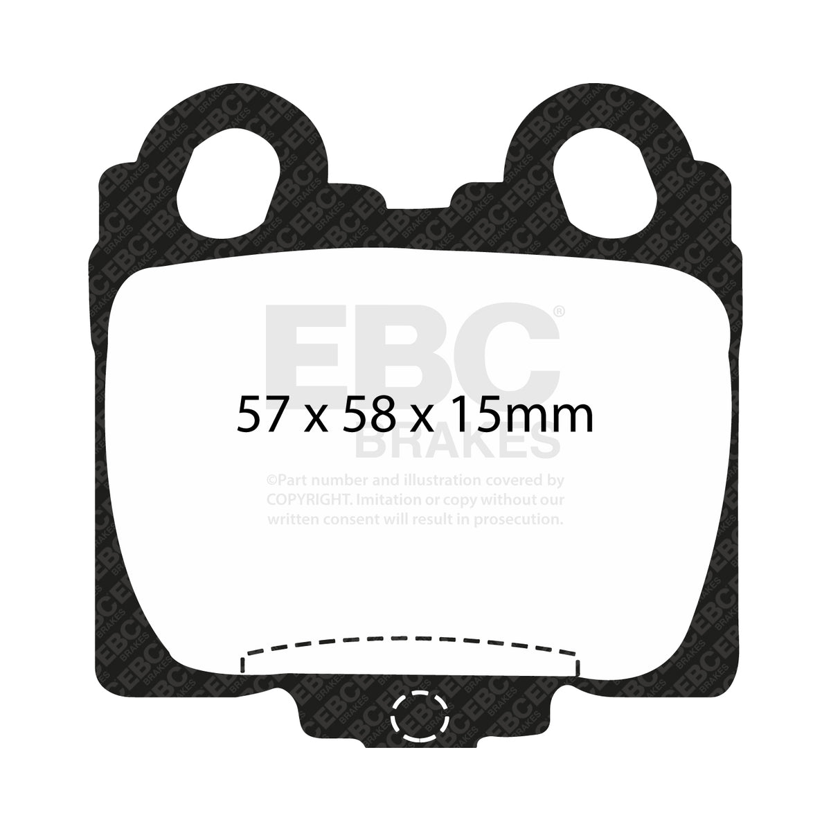 EBC Rear Ultimax Brake Pads - Toyota Altezza / Toyota Progres (DP1224) — view 2
