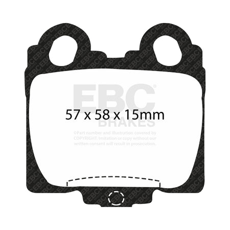 EBC Rear Ultimax Brake Pads - Toyota Altezza / Toyota Progres (DP1224) — view 2