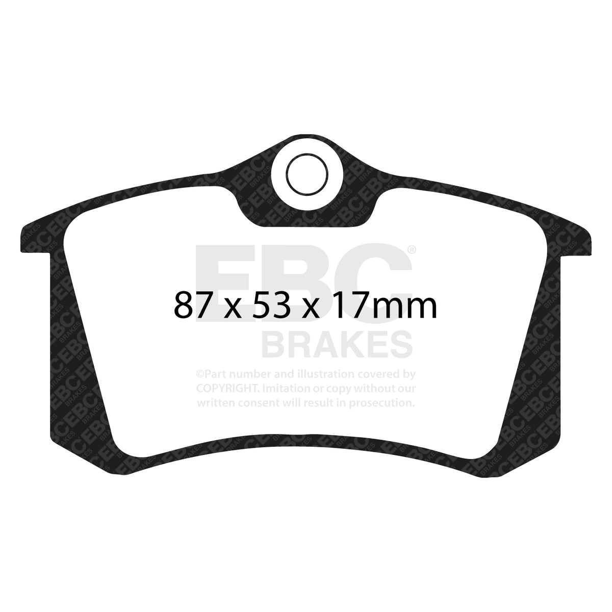 EBC Rear GreenStuff Brake Pads - Volkswagen Passat (B5) / Volkswagen Golf (DP21230) — view 2