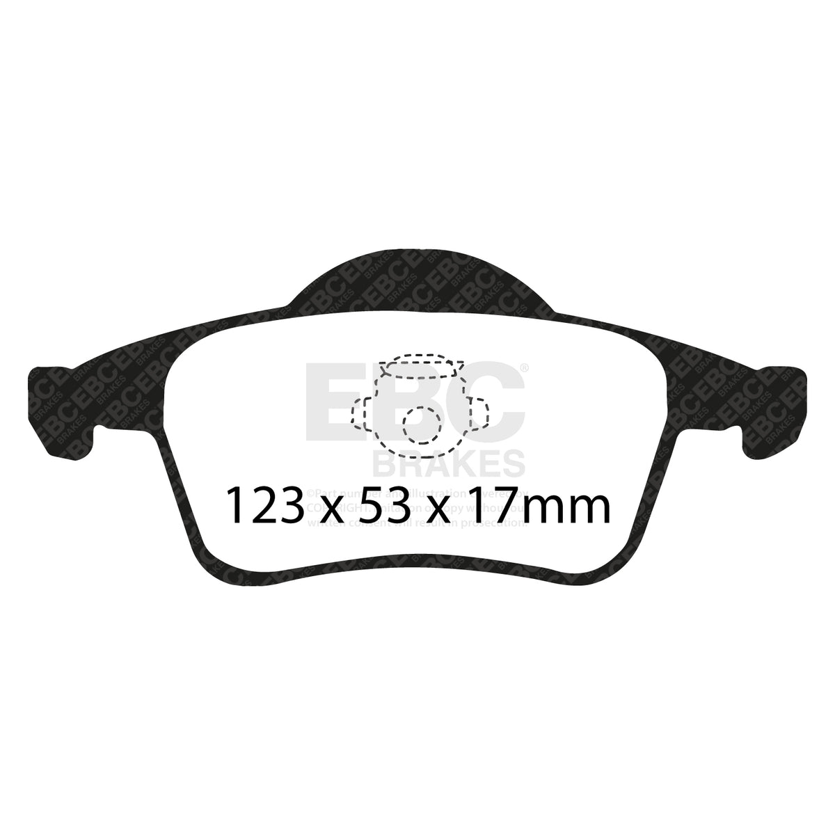 EBC Rear RedStuff Brake Pads - Volvo S60 / Volvo V70 (DP31231C) — view 2