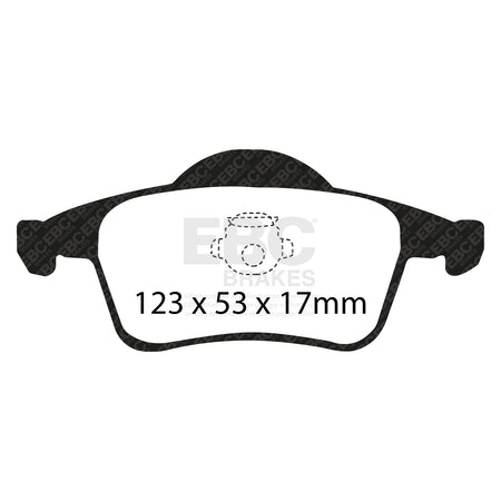 EBC Rear YellowStuff Brake Pads - Volvo S60 / Volvo V70 (DP41231R) — view 2