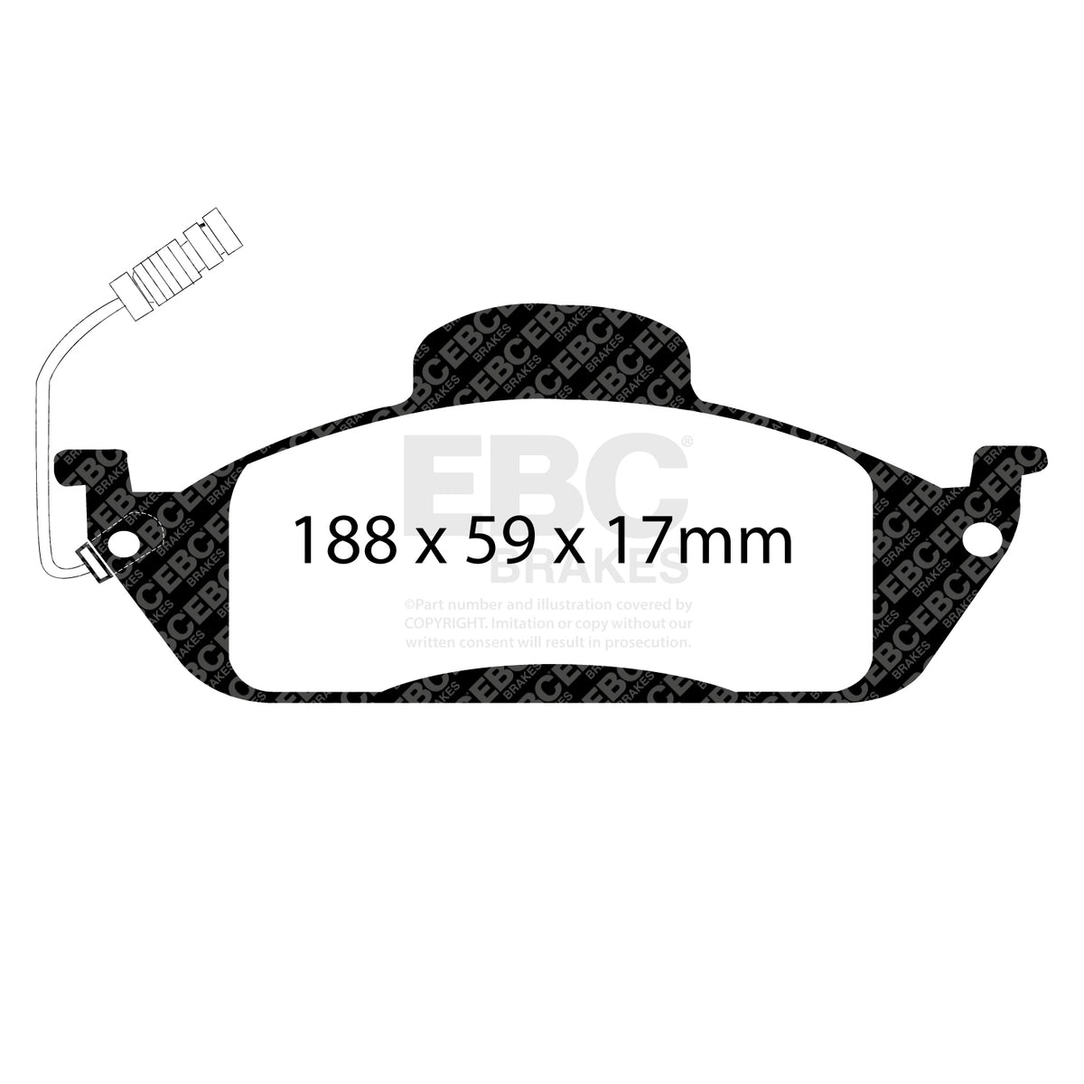 EBC Front Ultimax Brake Pads - Mercedes-Benz M-Class (W163) (DP1232) — view 2