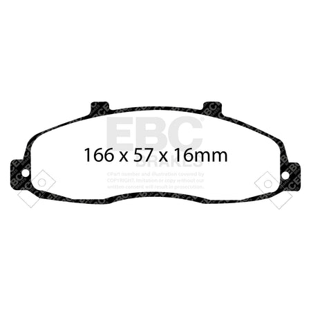 EBC Front GreenStuff Brake Pads - Ford F150 / Lincoln Blackwood (DP61259) — view 2