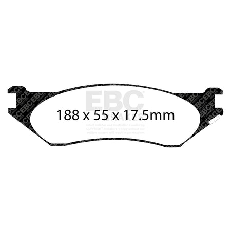 EBC Front GreenStuff Brake Pads - Ford Expedition / Ford F150 (DP61267) — view 2
