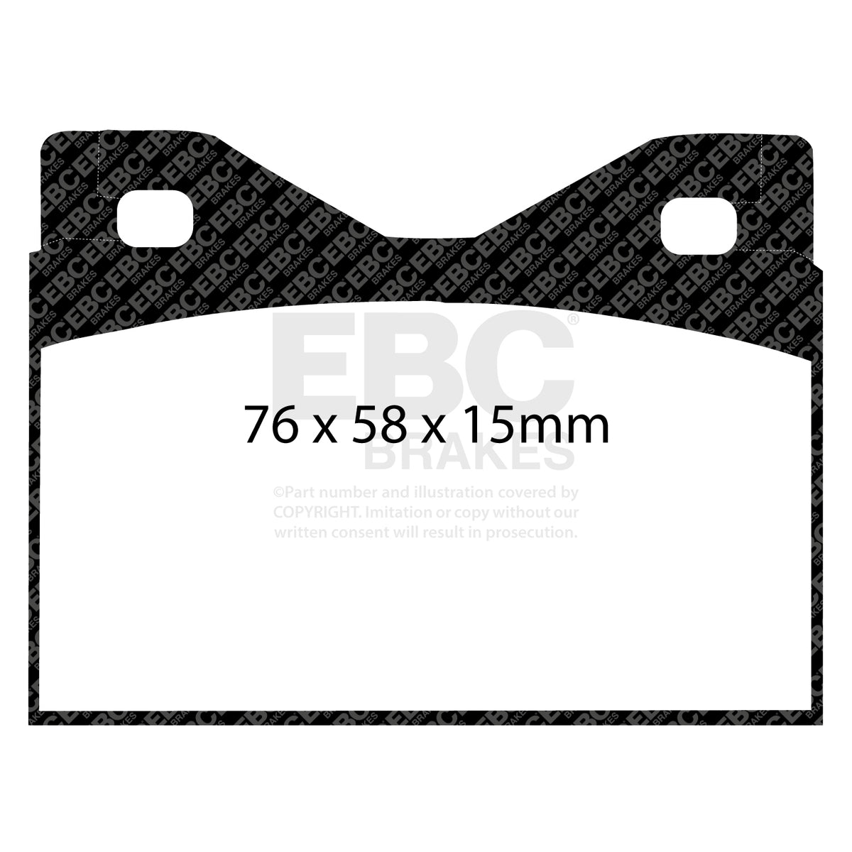 EBC Rear YellowStuff Brake Pads - BMW 2000 / BMW 1800 (DP4126R) — view 2