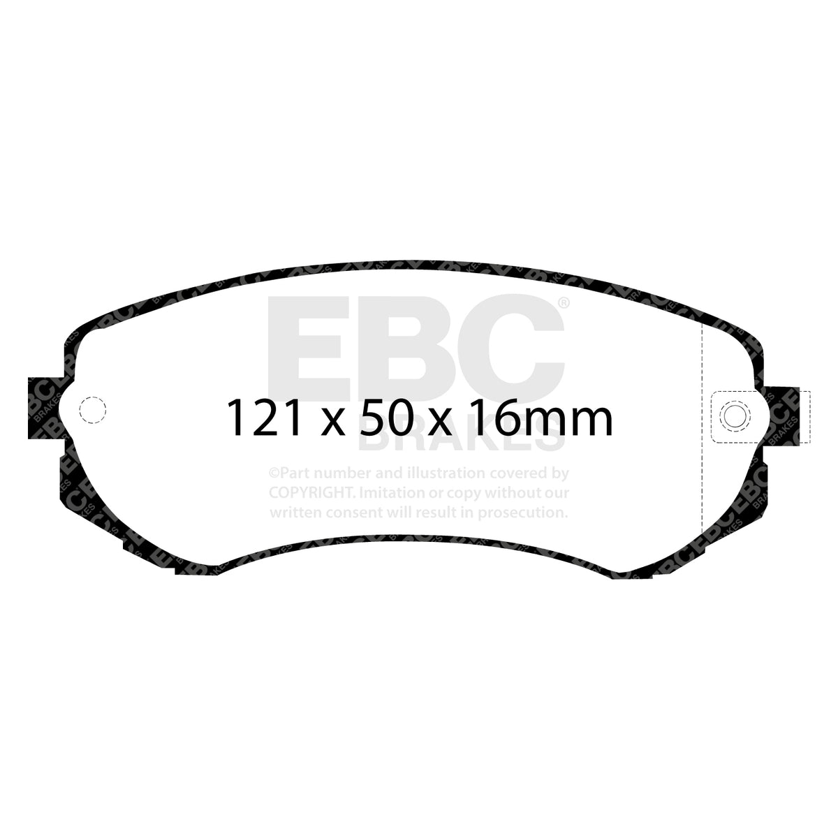 EBC Rear BlueStuff Brake Pads - Nissan Patrol (DP51279NDX) — view 2