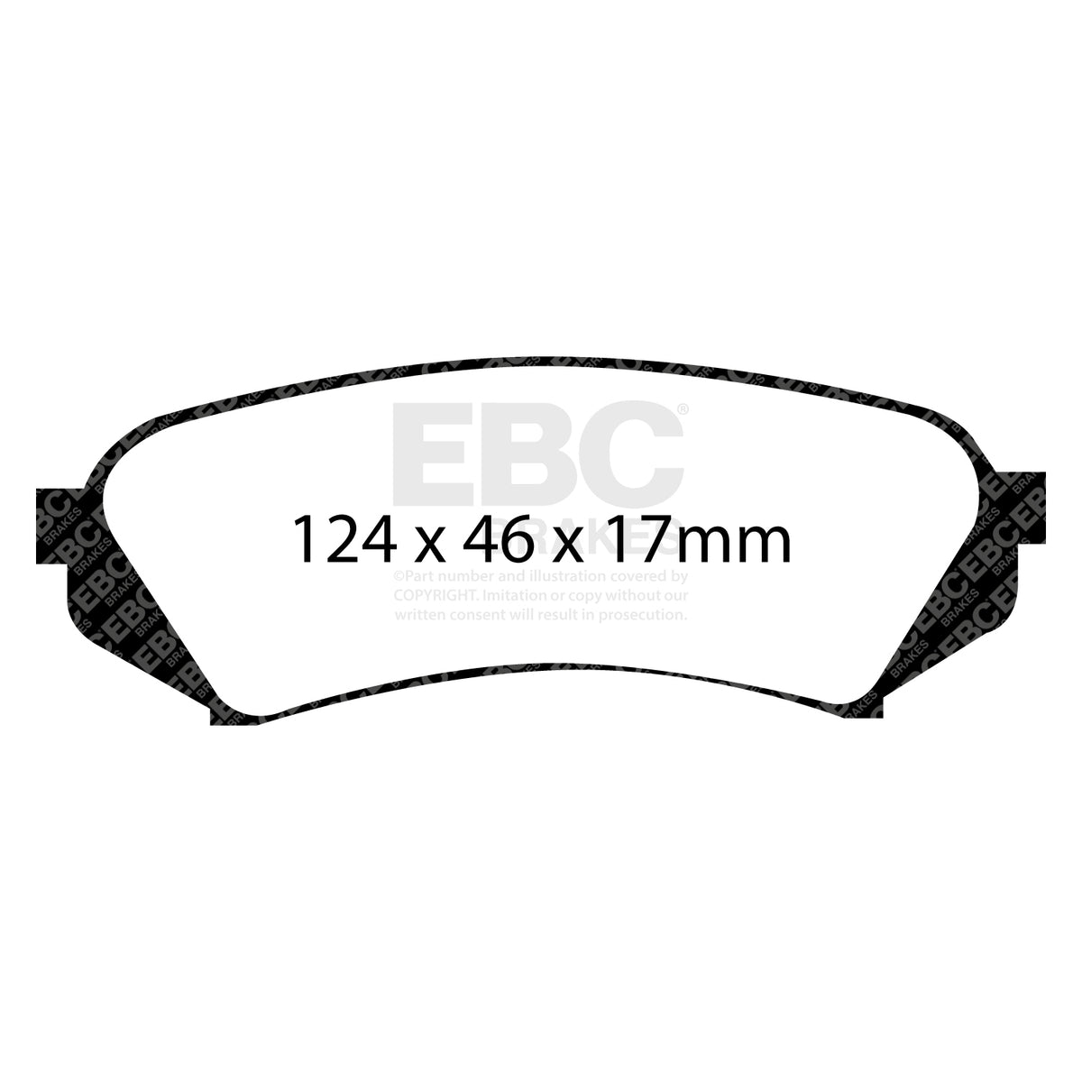 EBC Rear BlueStuff Brake Pads - Toyota Landcruiser (DP51282NDX) — view 2