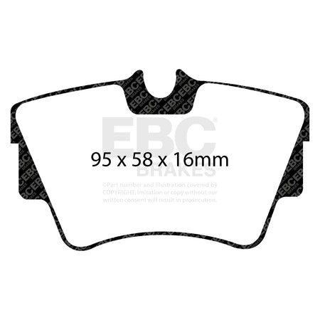 EBC Rear Ultimax Brake Pads - Renault Commercial Trafic / Opel Vivaro (DP1284) — view 2