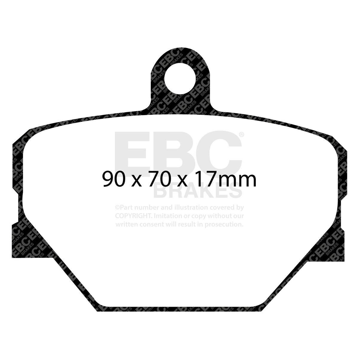 EBC Front Ultimax Brake Pads - Smart Fortwo (W451) / Smart City (DP1287) — view 2