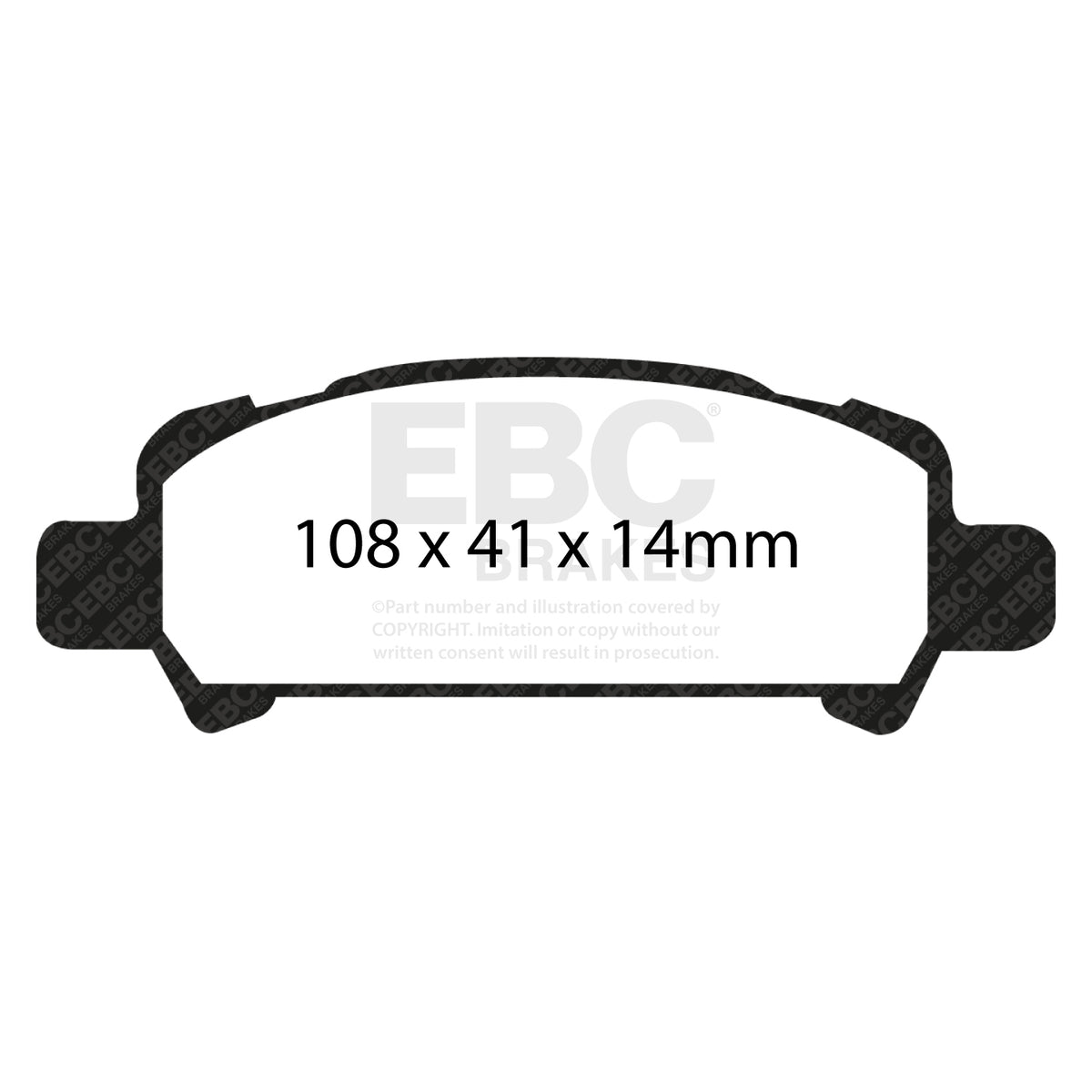 EBC Rear RedStuff Brake Pads - Subaru Legacy / Subaru Impreza (DP31293C) — view 2