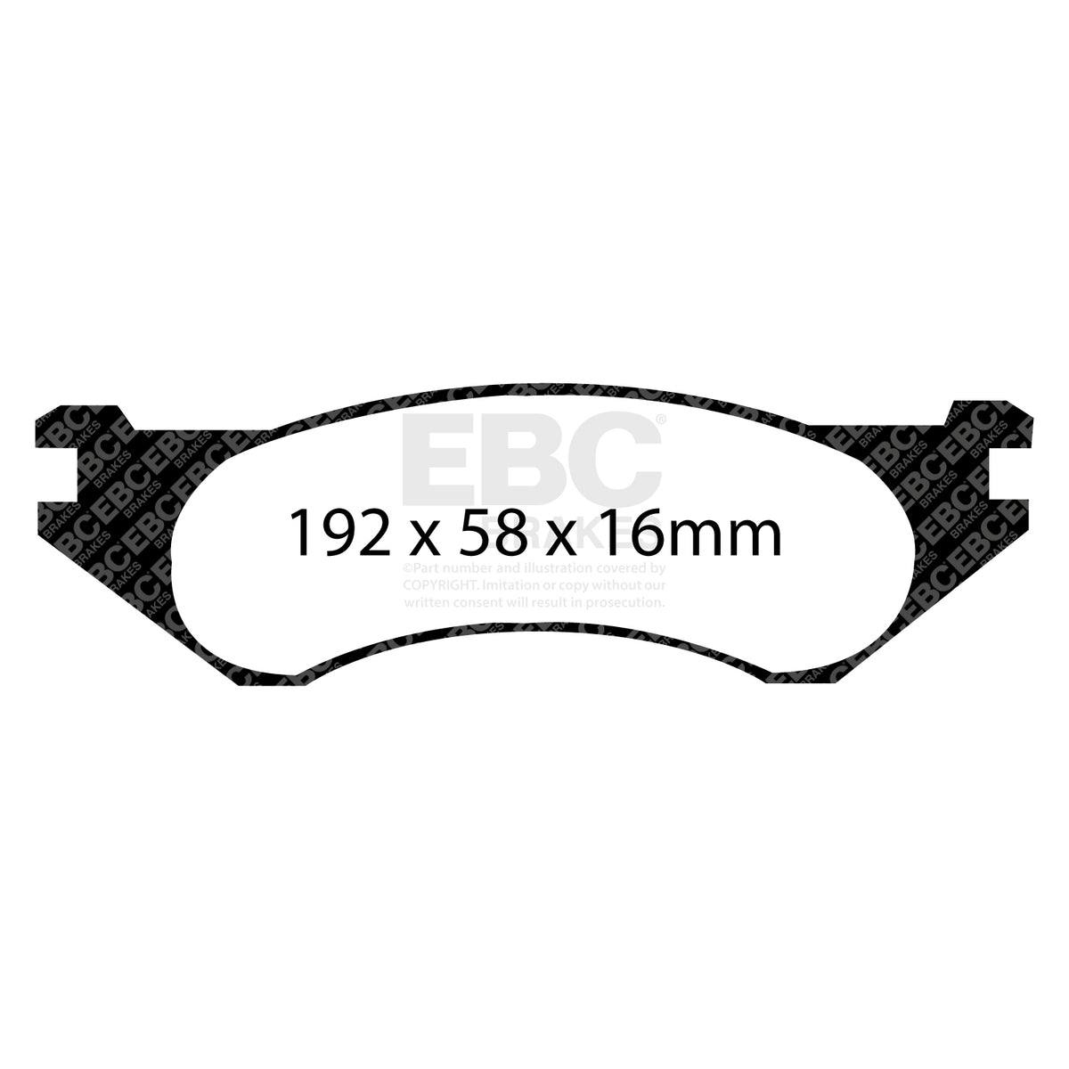 EBC Front Ultimax Brake Pads - Dodge (USA) Ram Pickup (1500) (DP1306) — view 2