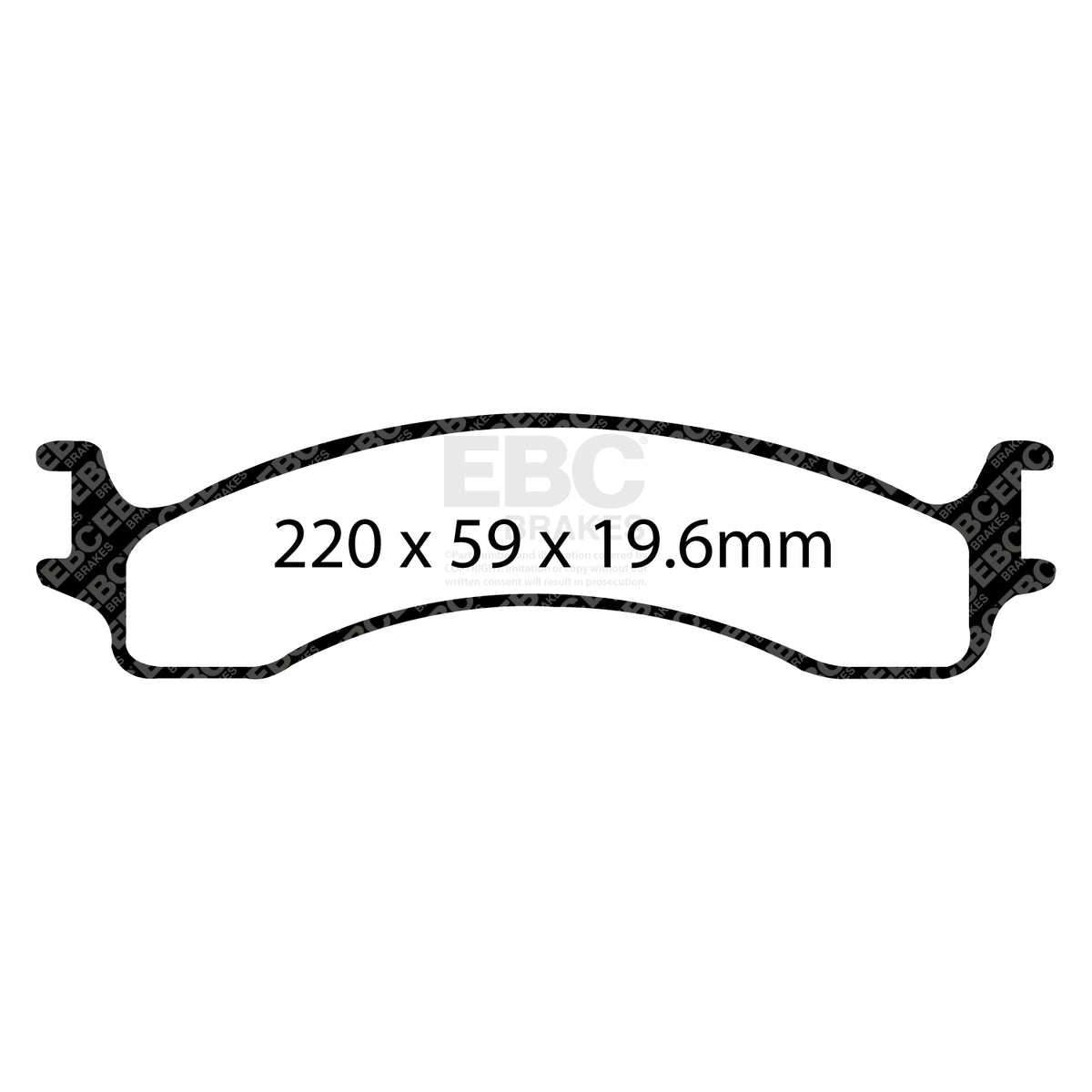EBC Front GreenStuff Brake Pads - Dodge (USA) Ram Pickup (2500) / Dodge (USA) Ram Pickup (3500) (DP61307) — view 2