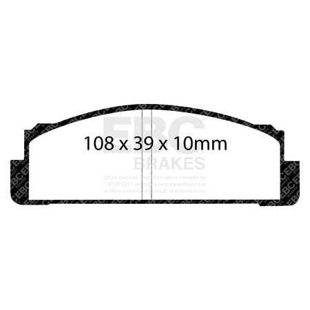 EBC Rear Ultimax Brake Pads - Fso Polonez / Fso 125p (DP130) — view 2