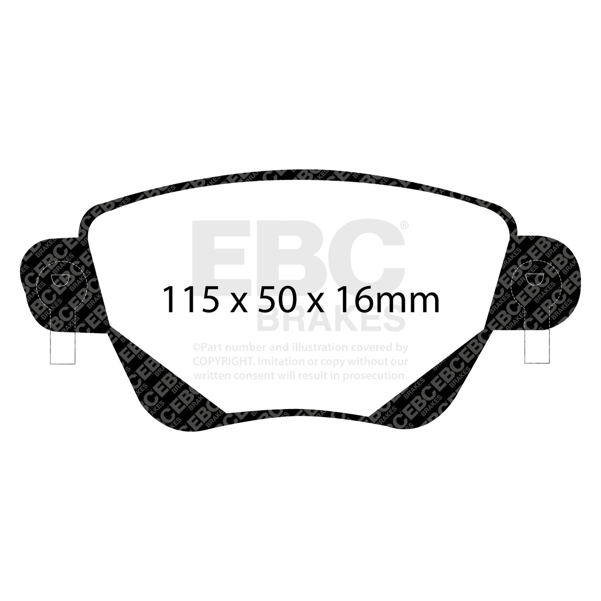 EBC Rear RedStuff Brake Pads - Jaguar X Type (DP31350C) — view 2