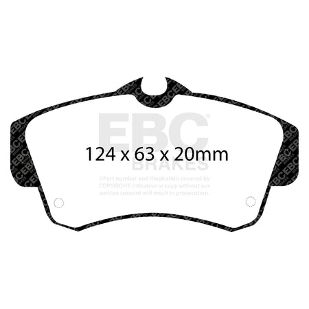 EBC Front Ultimax Brake Pads - Chrysler (USA) Pt Cruiser (DP1357) — view 2