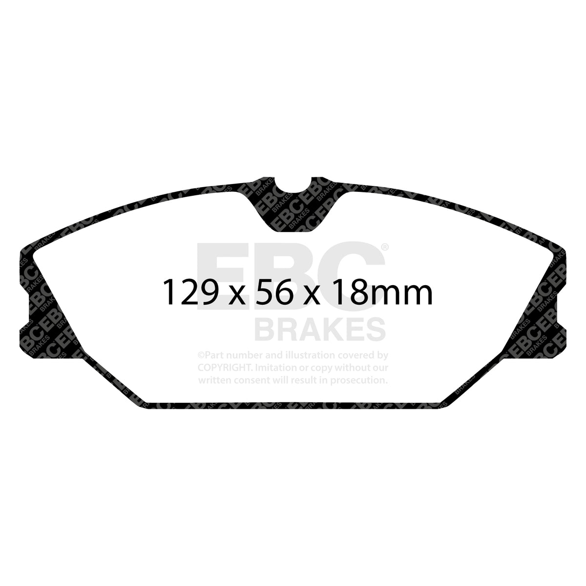 EBC Front GreenStuff Brake Pads - Renault Megane / Renault Megane Scenic (DP21369) — view 2