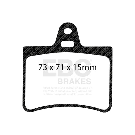 EBC Rear Ultimax Brake Pads - Citroen C5 (DP1373) — view 2
