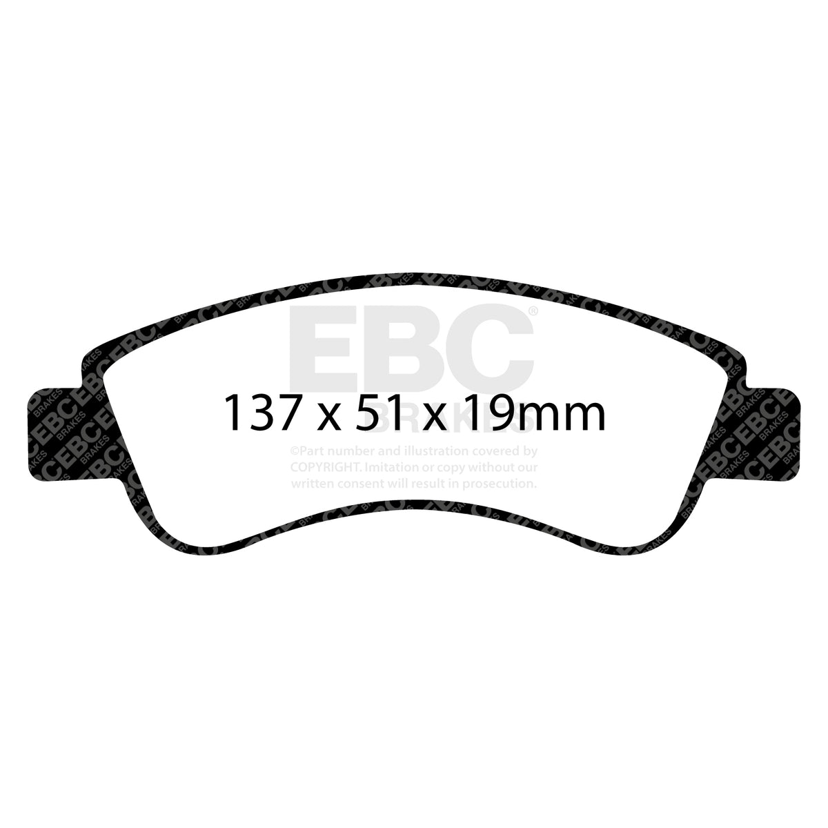 EBC Front GreenStuff Brake Pads - Citroen C3 / Peugeot 2008 (DP21374) — view 2