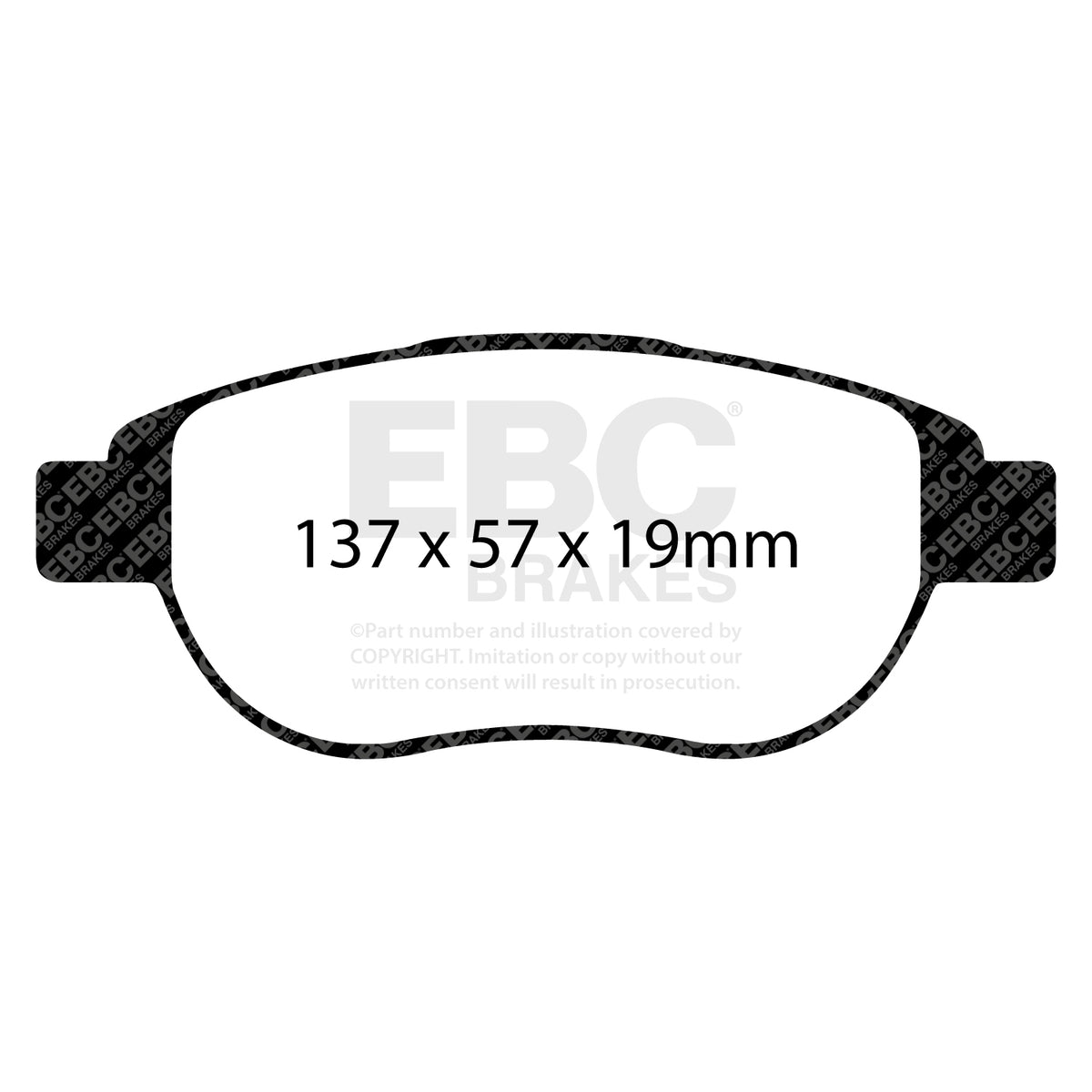 EBC Front GreenStuff Brake Pads - Peugeot 307 / Citroen Xsara Picasso (DP21375) — view 2